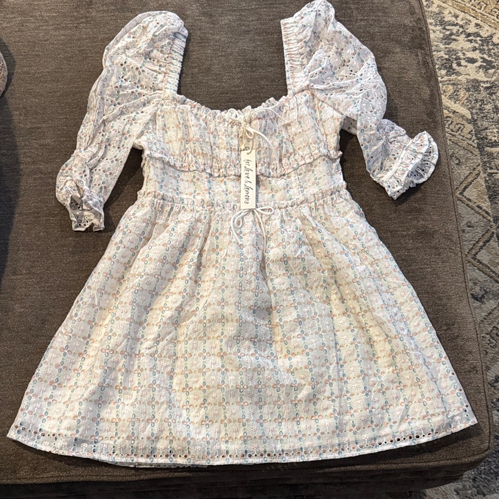 NWT for Love & Lemoms White eyelet Dress